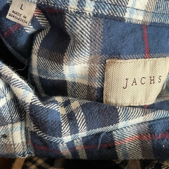 NWOT Men’s JACHS Plaid Flannel Shacket, Large - Picture 8 of 11